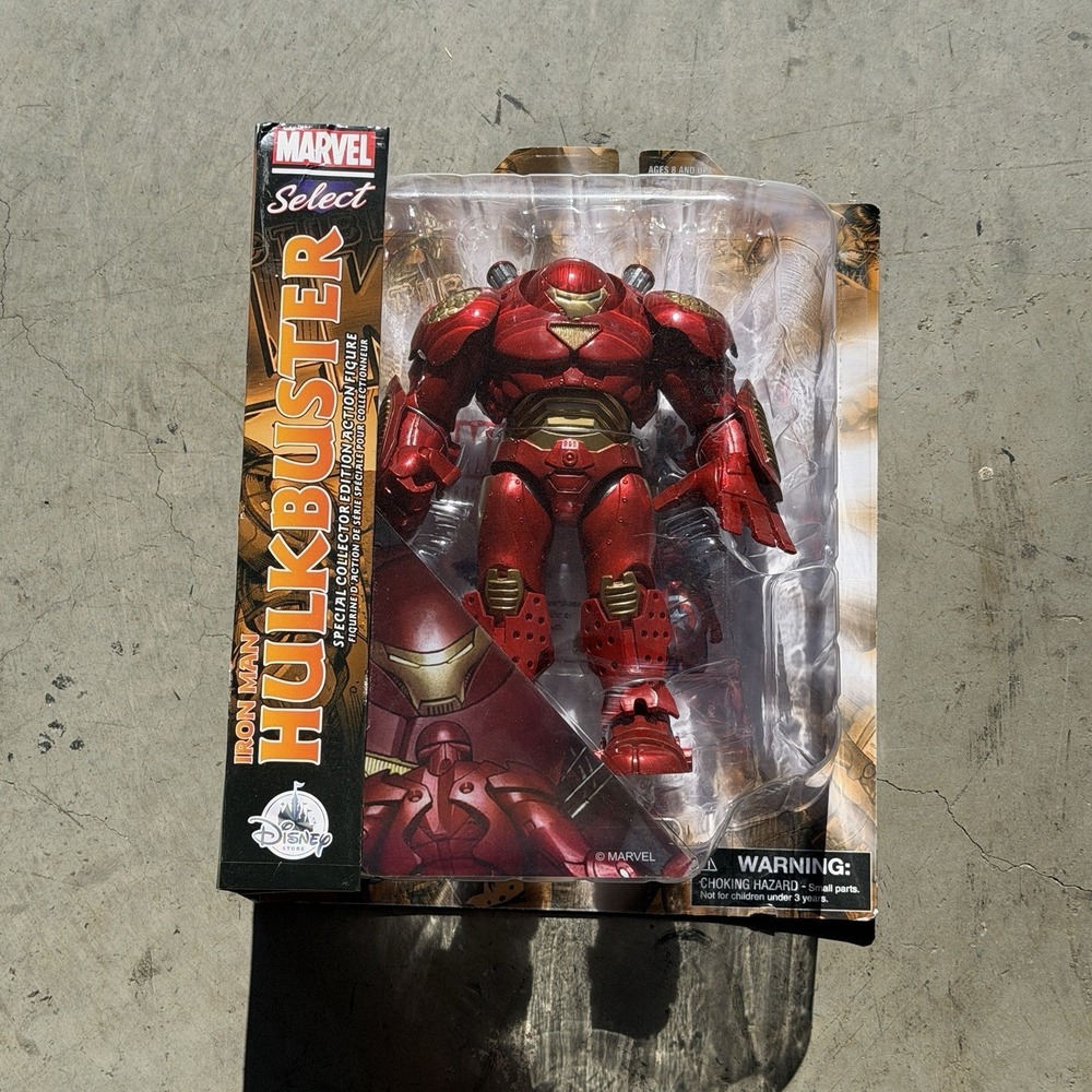 Marvel Diamond Select Iron Man Hulkbuster Figure Disney Store Exclusive New